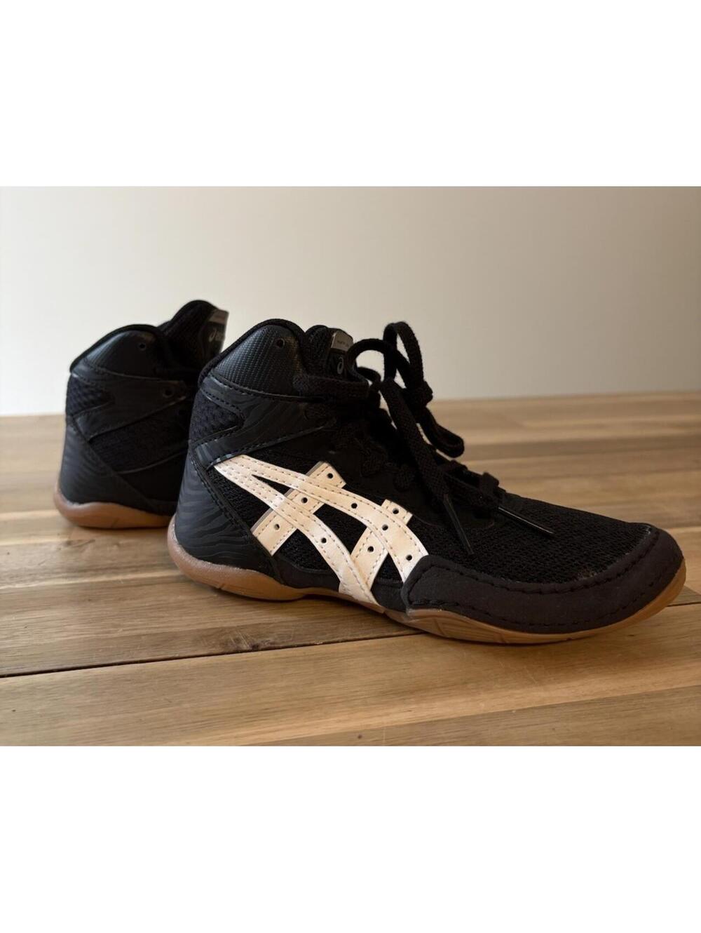 Asics Matflex 7 Youth Boys Kids Wrestling Shoes Sz K 12 1084A011-001 Black